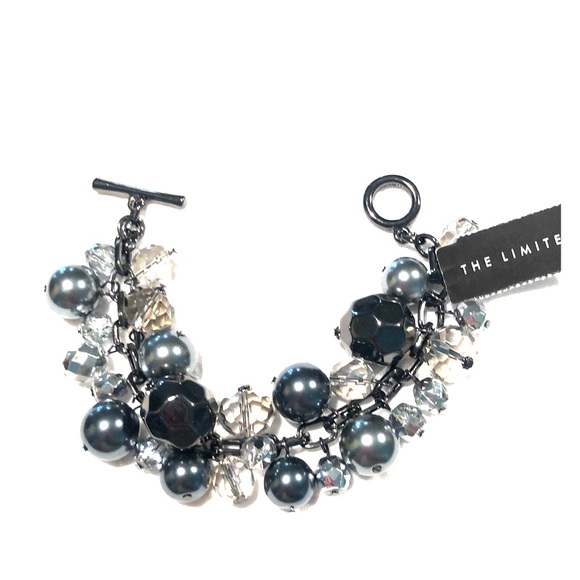 The Limited pewter bubble bead bracelet - Picture 1 of 1